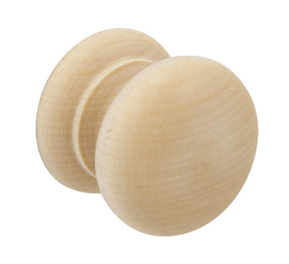 Knob Unfinished Beech D44x39mm