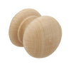 Knob Unfinished Oak D34x31mm