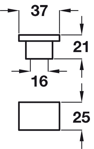 Lara Knob ZA Pol Chrome 16mm cc