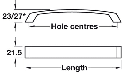 Tavistock Bow Hdl Alu PC 160mm cc