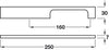 Pull Handle Alu PC 30x250x160mm cc CLR