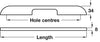 Hndl 416x474x34mm Pol Chrome CLR
