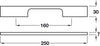 Pull Handle Alu SSE 30x250x160mm cc