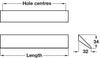 Pull Handle Alu SSE 32x280x252mm cc CLR