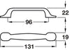 Henrietta D Pull Hdl Alu SSE 96mm cc