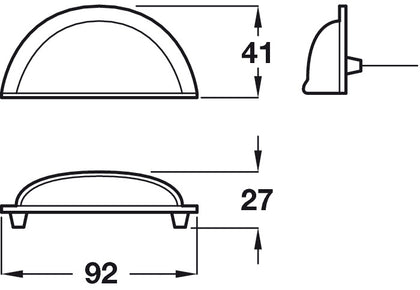 Chatsworth Cup Hdl Brass Bru Cop 76mm cc