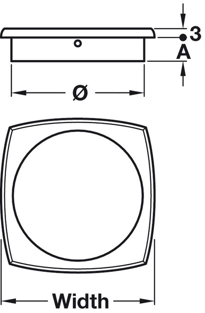 Magnus Inset Hdl Brs P.Chr/Alu Col D38mm