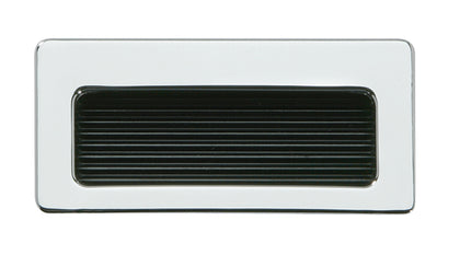 Inset Hdl Brass Pol Chr/Matt Blk 81x37mm