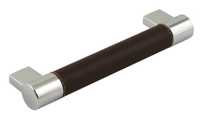 Domino Bar Hdl ZA Pol Chr/Blk 160mm cc