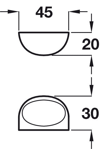 Lela Pull Hdl ZA Matt Chrome 32mm cc