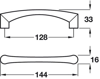 Emerson D Pull Hdl ZA MN 128mm cc