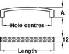Crystal D Pull Hdl ZA Pol Chr 96mm cc