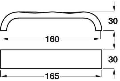 Lyle Pull Hdl ZA Pol Chrome 160mm cc