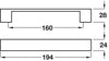 Conway D Pull Hdl Alu Pol Chr 160mm cc