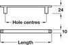 Melina Pull Handle ZA Pol Chr 224mm cc