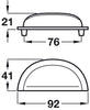 Henrietta Cup Hdl ZA Pol Blk Nkl 76mm cc