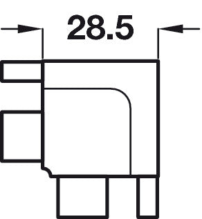 Gola B+ Int Profile Connector Black