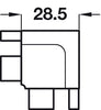 Gola B+ Int Profile Connector White