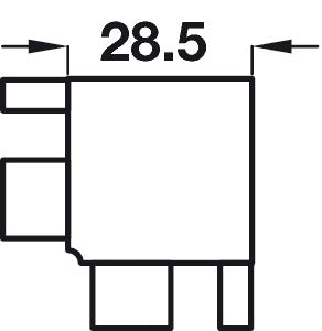 Gola C+ Int Prof Connector Alu Brz