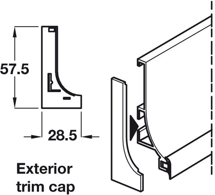 Gola Sys B Trim Caps for Prof Ext Pl Gry