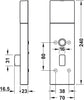 Dialock DT700 DrTerminal Set J Lvr SSBlk