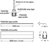 Toucan FlexyLED1076 H/Prof Met Rigid 1m