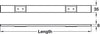LooxC LED Bar DL 0.8m 12V/4.8W 5000K