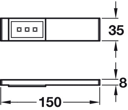 LooxC LED Bar DL 150mm 12V/1.2W 5000K