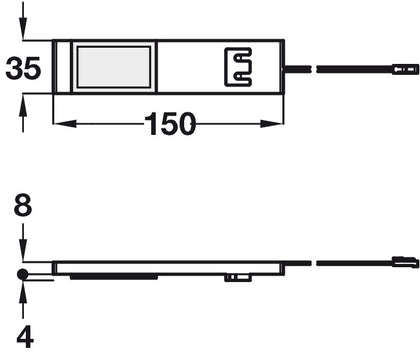 LooxC LED O.Cab DL 150mm 12V/1.2W 5000K