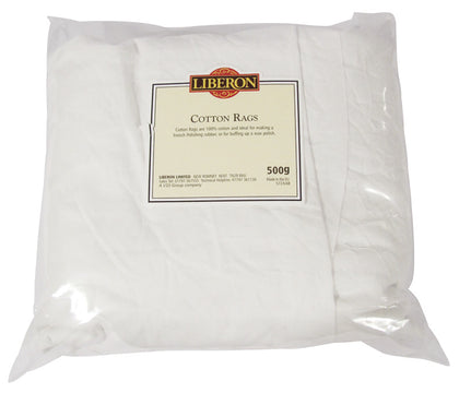 Liberon 100% Cotton Rags White 1kg