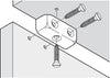Modesty Block KD Fitting 1prt Pl Beech