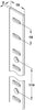 Flat Bookcase Strip 1829mm Steel Brw PC