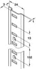 Raised Bookcase Strip 1829mm St EB