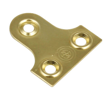 Mirror Plate 32x34mm St Brass