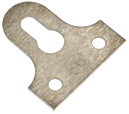 Mirror Plate 32x32mm Keyhole St Brass