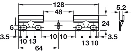 Spider Double Wall Fixing Plate SZP