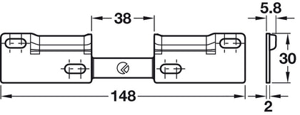 Libra WP1 Double Wall Fixing Plate SZP