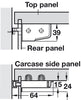 Cabinet Hanger 10mm DF LH 65kg Pl CrWht