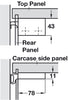 Scarpi-4 Cabinet Hanger LH Screw Fix SZP