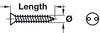 Security Screw 2 Hole Csk TH5 4.2x50mm