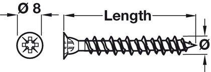 Carcase Assem Scr Fnl PZ2 D4.0x33mm Blk