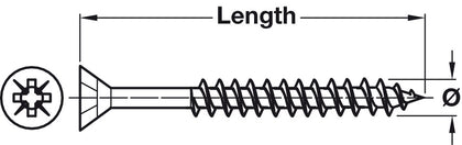 Exterior/Decking Screw Csk PZ2 D4.5x75mm