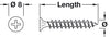 Collate Dry Wall Screw PH2 D3.5x25mm Blk