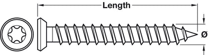Spax Frm/Anc Ful Csk TS30 D7.5x120mm Wrx