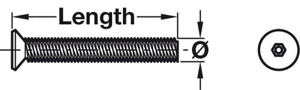 Machine Screw 6 Lobe Csk T20 M4x25mm SS