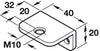 Screw On Bracket M10 L Shape Galv St