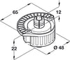 Plinth Top Section Dowel D10mm Pl Black