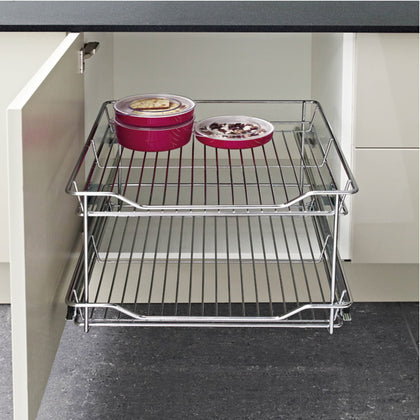 PO Storage Basket Set Lin Base 500/400mm