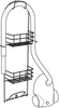 Cleaning Cupboard Rack 850x340x120mm PC