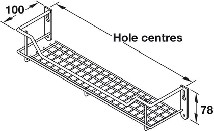 Spice/Pack Rack 1-Tier Linear 300x100mm